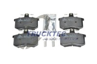 Trucktec Automotive BremsbeläGe Bremsbelegsatz Hinten Passend FüR Audi A4