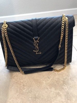 ysl large cassandre calfskin shoulder bag