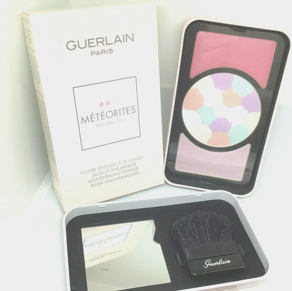 2 X Guerlain METEORITES MY PALETTE #2 CLAIR LIGHT POLVO REVELADOR + RESALTADOR Foto 3 de 4