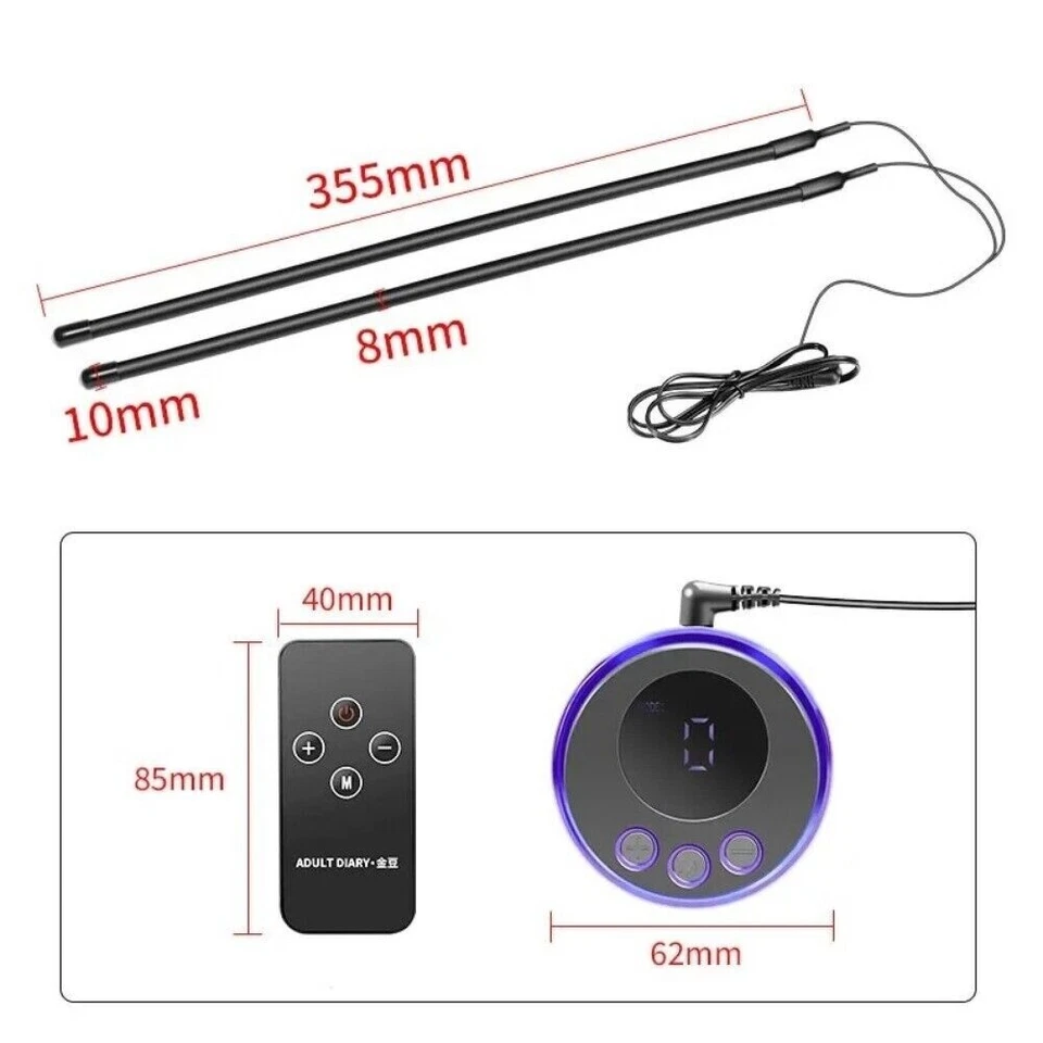 Controle remoto masculino elétrico pênis-maca-bola-escroto-anel-atraso-ejaculação - Imagem 2 de 4