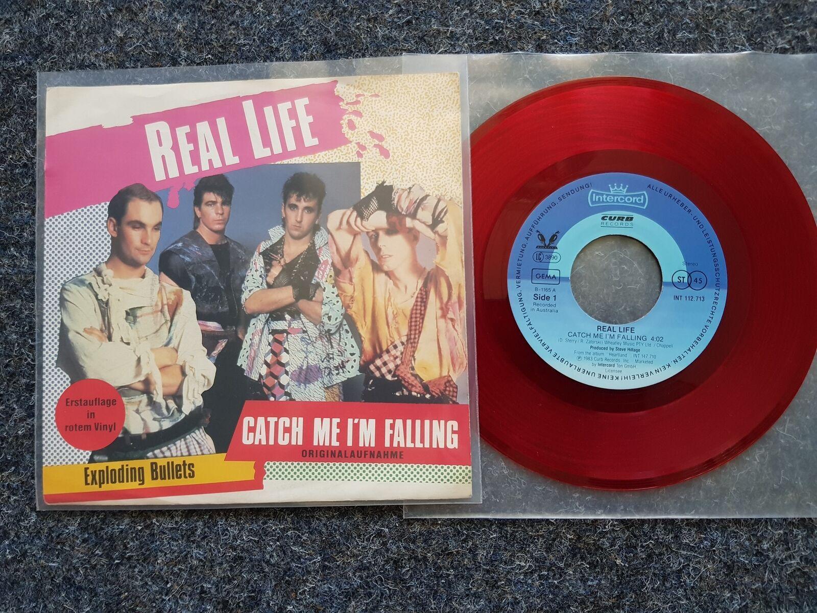 7"" Single Real Life - Catch me I'm falling Germany RED VINYL