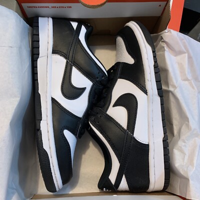 Nike Dunk Low Panda White Black CW1590-100 GS Size 5Y Women's 6.5
