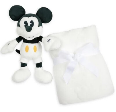 Disney Store Mickey Mouse Babydecke und Stofftier Set brandneu GESCHENK FÜR BABY