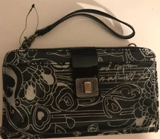 SAKROOTS Large Smartphone Crossbody Wristlet Zip Around Wallet  -NWOT