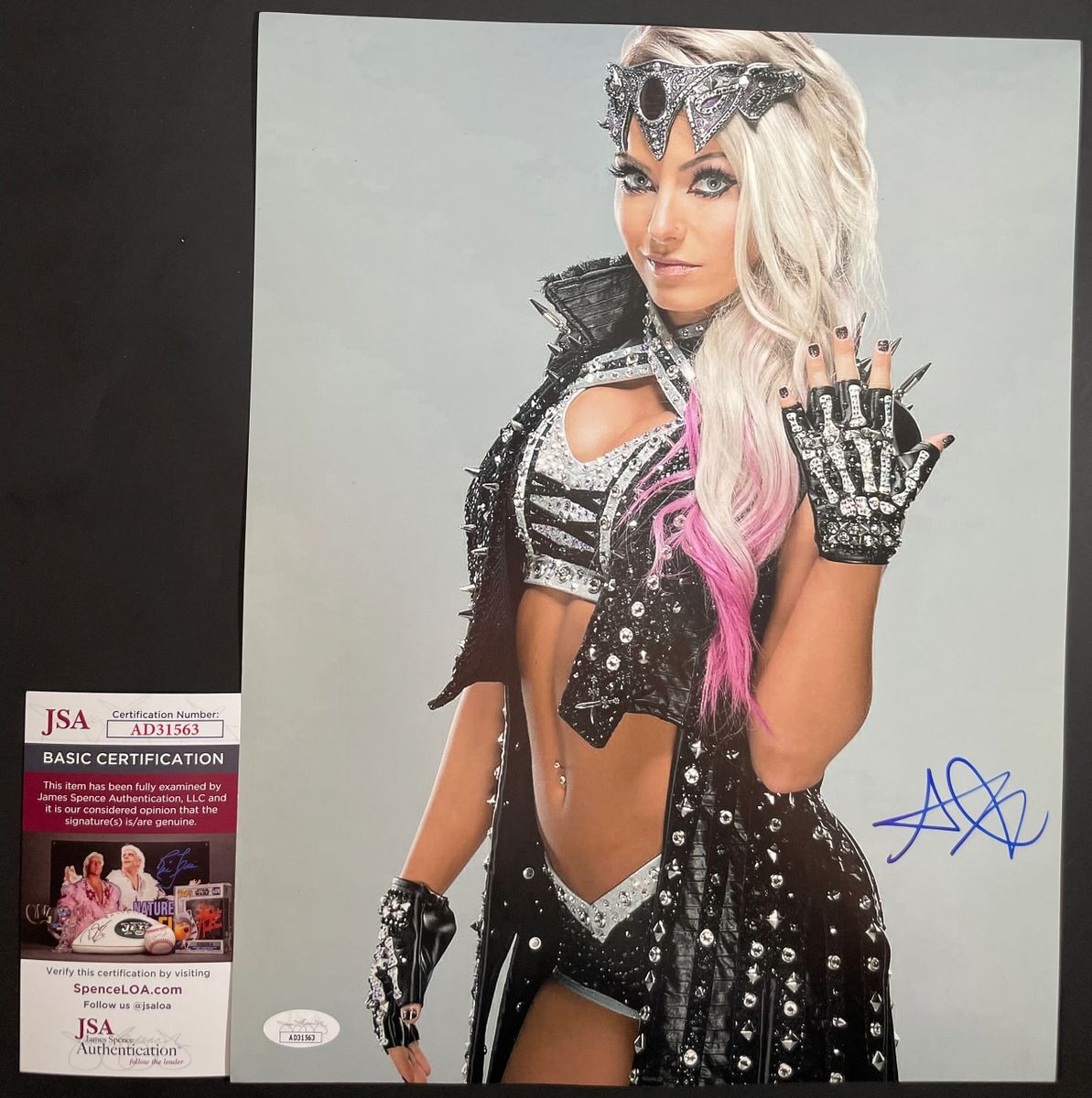 WWE NXT Alexa Bliss Signed 11x14 Photo A Autograph Wrestlemania