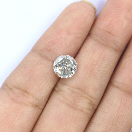 1.92 Ct Natural Loose Round Shape Diamond 7.40 MM White - G Color Diamond QL2660 - Picture 3 of 8