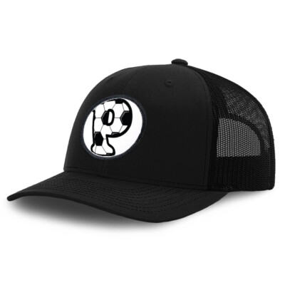 Patch Hat Trucker Baseball Cap Soccer P Letter Alphabet Dad Hat for Men & Women