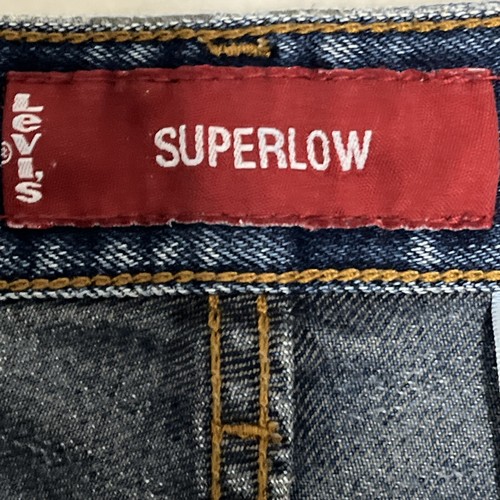 Jeans vintage Levi's donna Y2K 518 superlow bootcut blu taglia 11 JR 32”X30” USATI IN OTTIME CONDIZIONI! - Foto 9 di 17