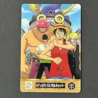 S1013 Straw Hat Crew No.267 Japanese One Piece Vintage Gumica