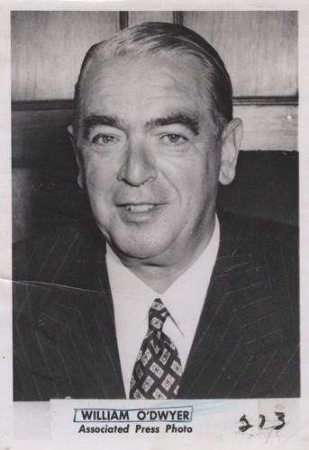 1953 William O'Dwyer New York City Portrait Vintage Original Press Photo