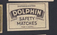 Antique Austria BN77659 Dolphin Match Tag