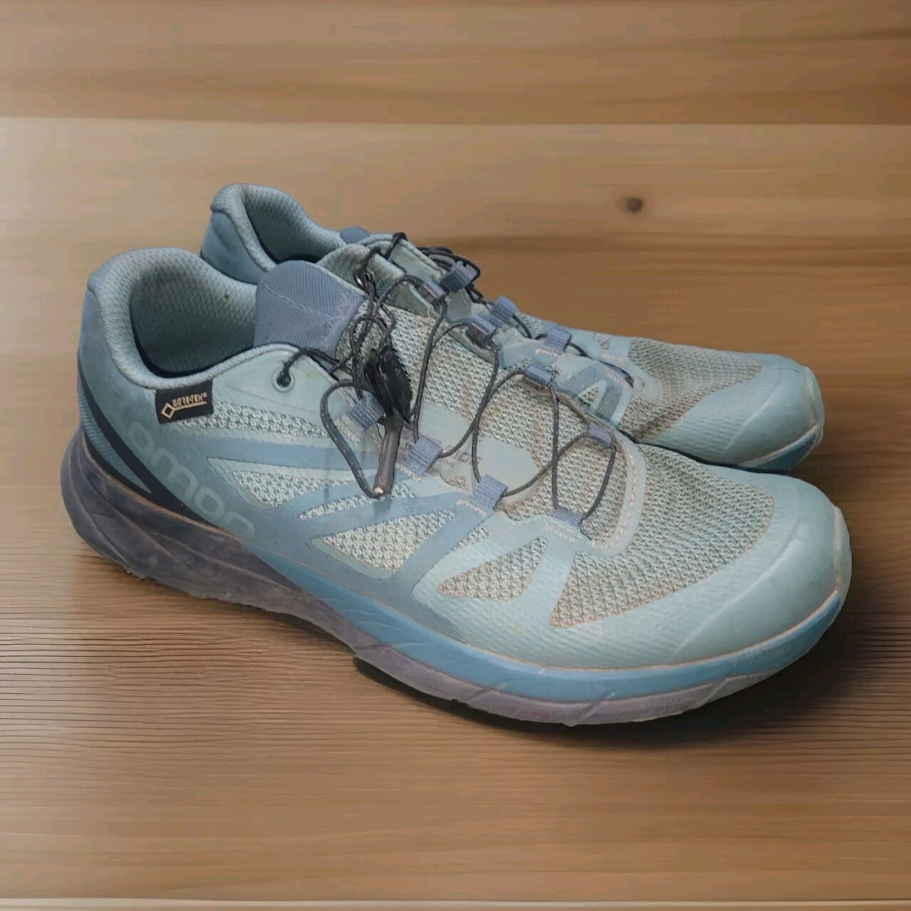 Scarpe da trail running Salomon Vibe da donna US 9 Ride blu sneakers Ortholite GTX