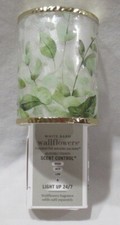 Bath Body Works Wallflower Light Up Scent Control Plug PRESSED GREENERY CUFF