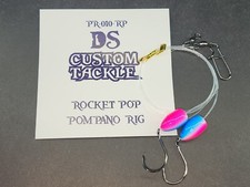 Pompano surf fishing rig high low bullet float rig sand flea whiting snapper