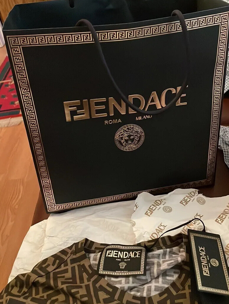 Fendace T Shirt Fendi Versace Collab Limited Edition Super Rare
