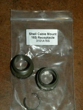 (6) Amphenol 97-3101A-16S Circular MIL Spec Connector RECEPTACLE SHELLS ONLY