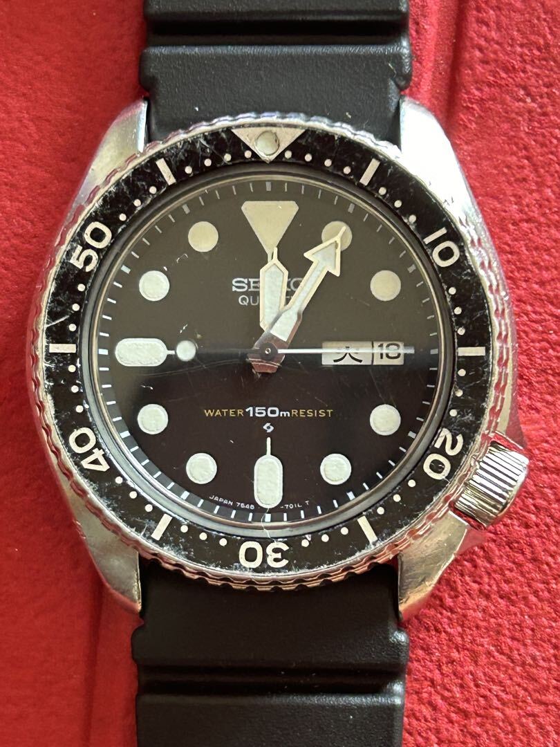 Seiko 7548-7000 Analog Quartz Men Round Day Date Overhauled Seiko 7548-7000 Analog Quartz Men Round Day Date Overhauled
