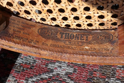 Antique Child-Size Thonet Bentwood Cane Seat Chair Austria 25” Nouveau Wein - Picture 9 of 16