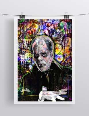 Phantom of The OPERA 24x36in Poster, Lon Chaney  Monster Print Free Shipping US