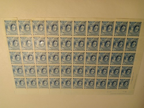 Scott #274, Canada, Alexander Graham Bell, 4c, MNH, March 3, 1947, Partial Sheet - Picture 1 of 2