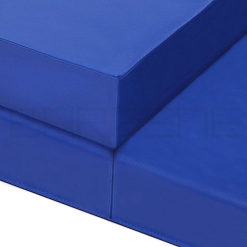 FOLDING EXERCISE FLOOR MAT DANCE YOGA GYMNASTICS TRAINING HOME PILATES GYM BLUE - Picture 5 of 7
