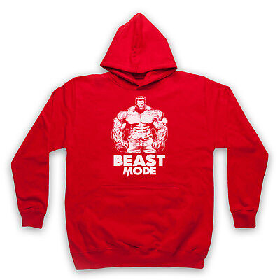 Body building hoody beast mode muscle gym Gasp WOW LOOK HIGH QUALITY UK FAST