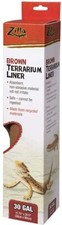 Reptile, Zilla Brown Terrarium Liner 30 Gallon Tanks - 1.75"L x 35.5"W 