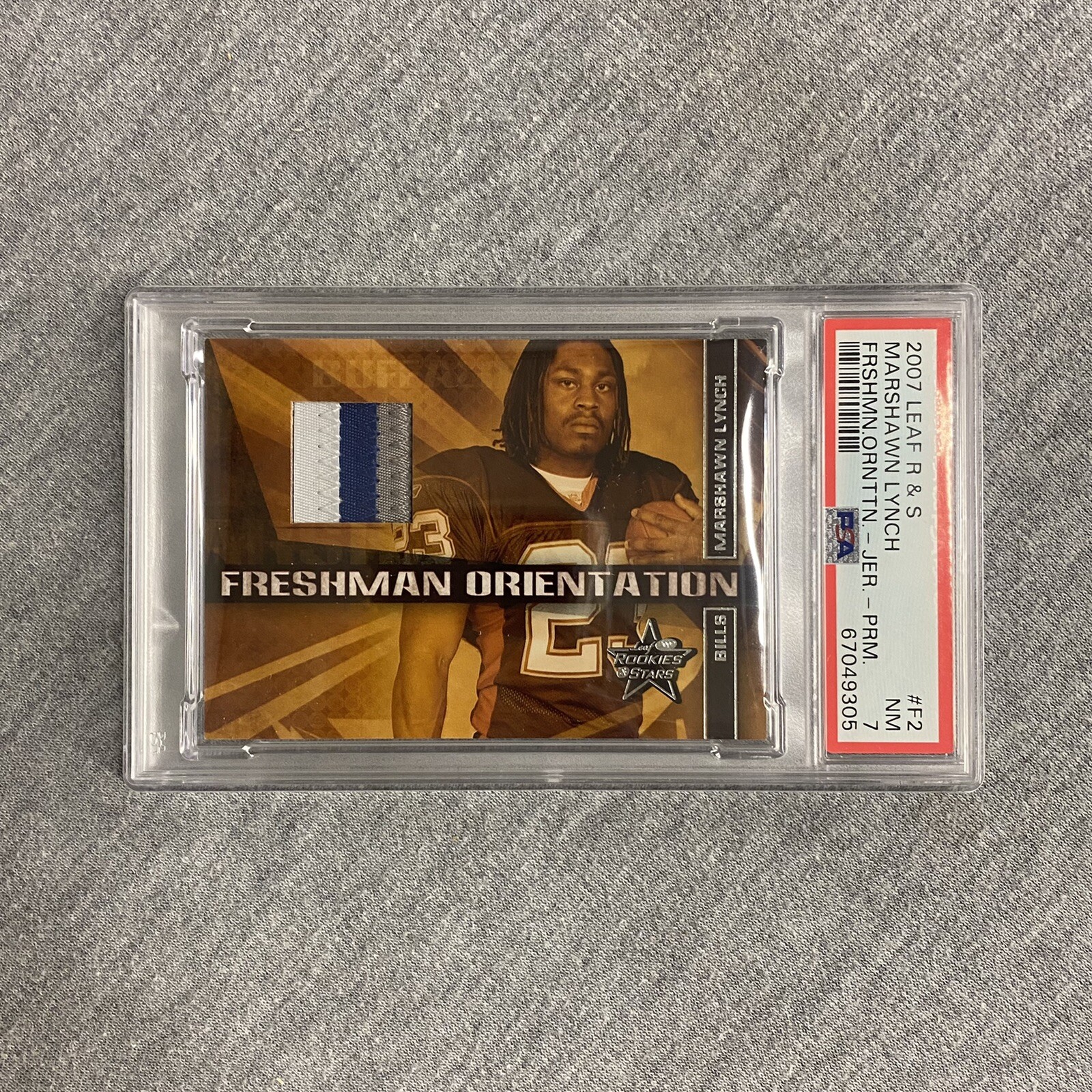 Marshawn Lynch Leaf Rookies & Stars Freshman Orientation #F2 Jersey