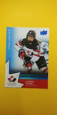 2020-21 UD Canada Juniors BLUE Loren Gabel #58 Boston Fleet PWHL