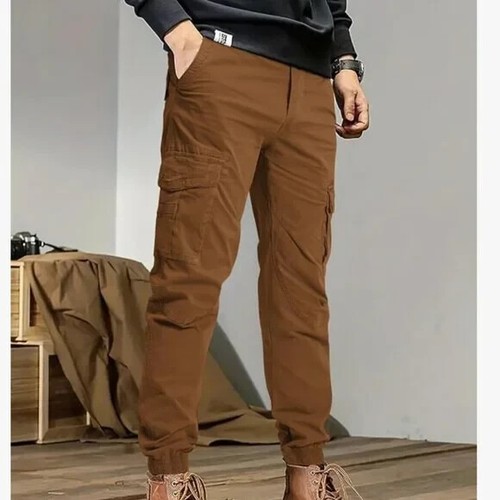 OUTSON Pantalone Cargo Uomo Relaxed Fit 8 Tasche Pantaloni da Lavoro NUOVO IN CONFEZIONE - Foto 6 di 6