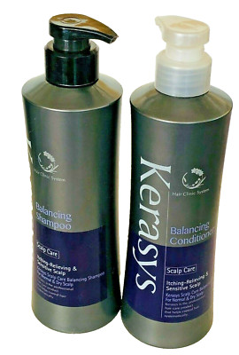KERASYS BALANCING SHAMPOO + CONDITIONER  ITCHING-RELIEVING & SENSITIVE SCALP 