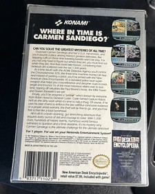 Where In Time Is Carmen Sandiego (Nintendo NES) NEW Factory Sealed Konami