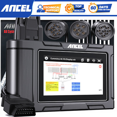 Heavy Duty Truck Scanner All System Diagnostic DPF Regeneration Oil Light Reset