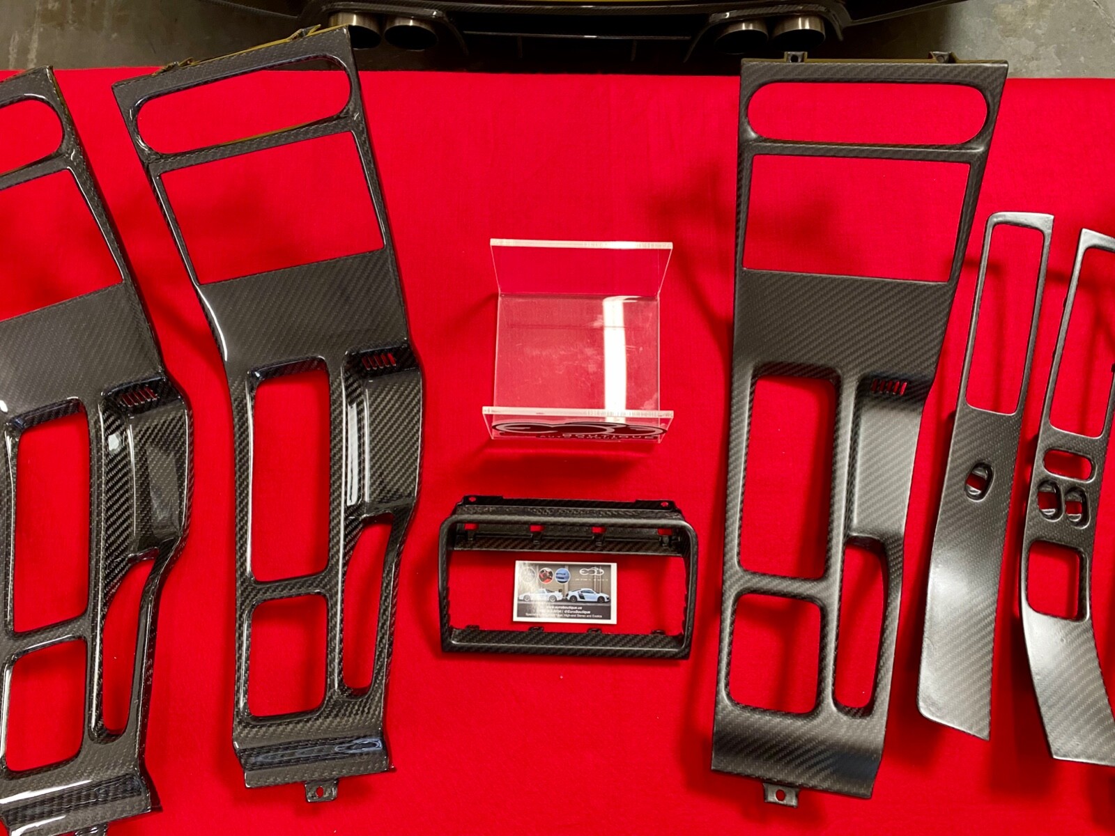Honda Acura NSX Bespoke LHD Double DIN radio dash panel Gloss Carbon Fiber