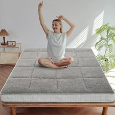 SUNYRISY Foldable Janpanese Mattress, Roll Up Mattress Reviserble Mattress