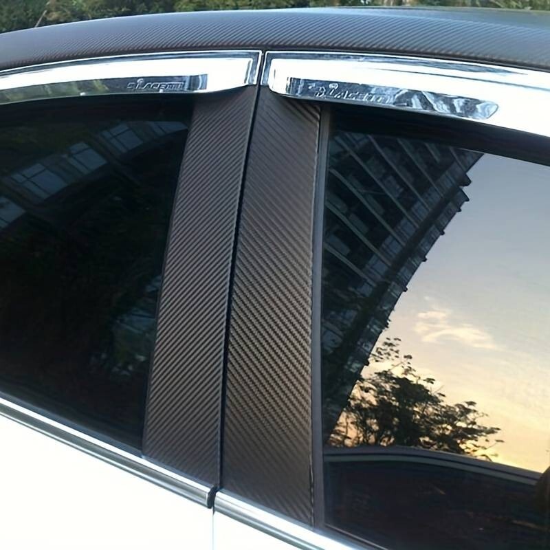 PELLICOLA ADESIVA CARBONIO NERO Lucido 5Dcm 150x170 Car Wrapping Auto Moto EUR 66,90 - IT - Foto 2