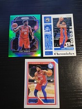 Joel Embiid LOT PRIZM GREEN 176 THREADS 90 CHRONICLES 13 76ERS