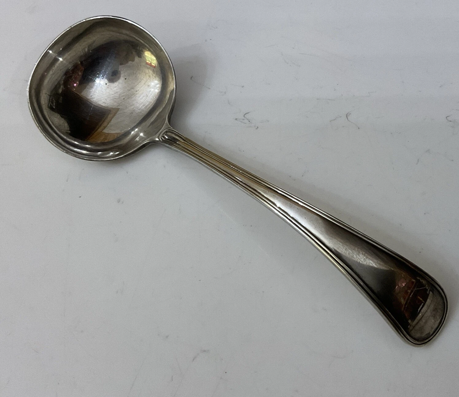 A.T.C Sheffield Silver Plate Old English Thread 18cm Toddy Sauce Ladle Cutlery