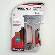 ARROW T2025 Multi-Use Staple Gun & Wire Tacker Uses T20 And T25 Round Staples 