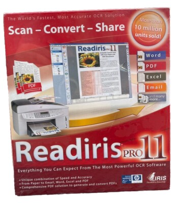 Iris Scan Convert Share Readiris Pro 11