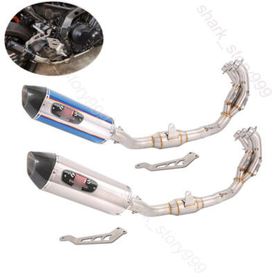 For Yamaha MT-09 2021-24 Exhaust System Header Front Pipe 51mm Muffler Silencer