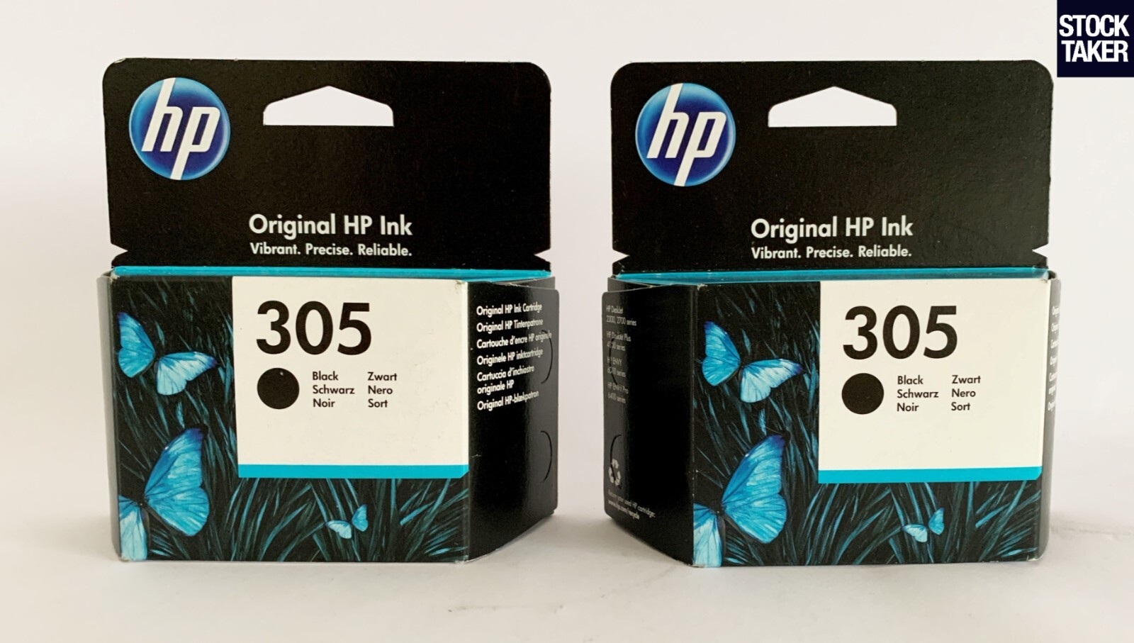 Genuine HP 305 & 305XL Ink Cartridges (Select Black or Tricolour) VAT