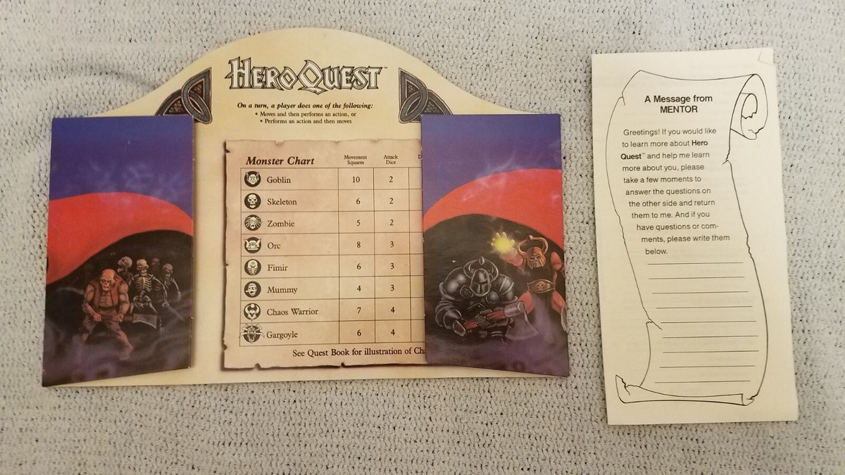 HeroQuest Complet - Jeu De Plateau MB - 1990 - Bon état