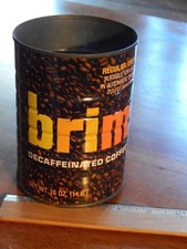 Maxwell House General Foods Corp.  BRIM  Metal Coffee Can  Vtg Retro USA Ltd