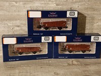 Liliput H0 Set Gedeckter GüTerwagen Gr20 (3 Wagen) Db Ep.Iii