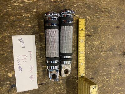 Harley OEM Narrow Band Billet Footpegs Softail Sportster HIghway