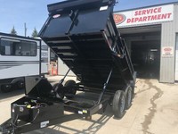 QUALITY STEEL 7x12 HYDRAULIC DUMP TRAILER WITH TARP ROLLER KIT