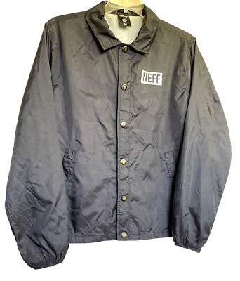 Disney MICKEY MOUSE Collection by NEFF Black Windbreaker Coat Jacket Size M