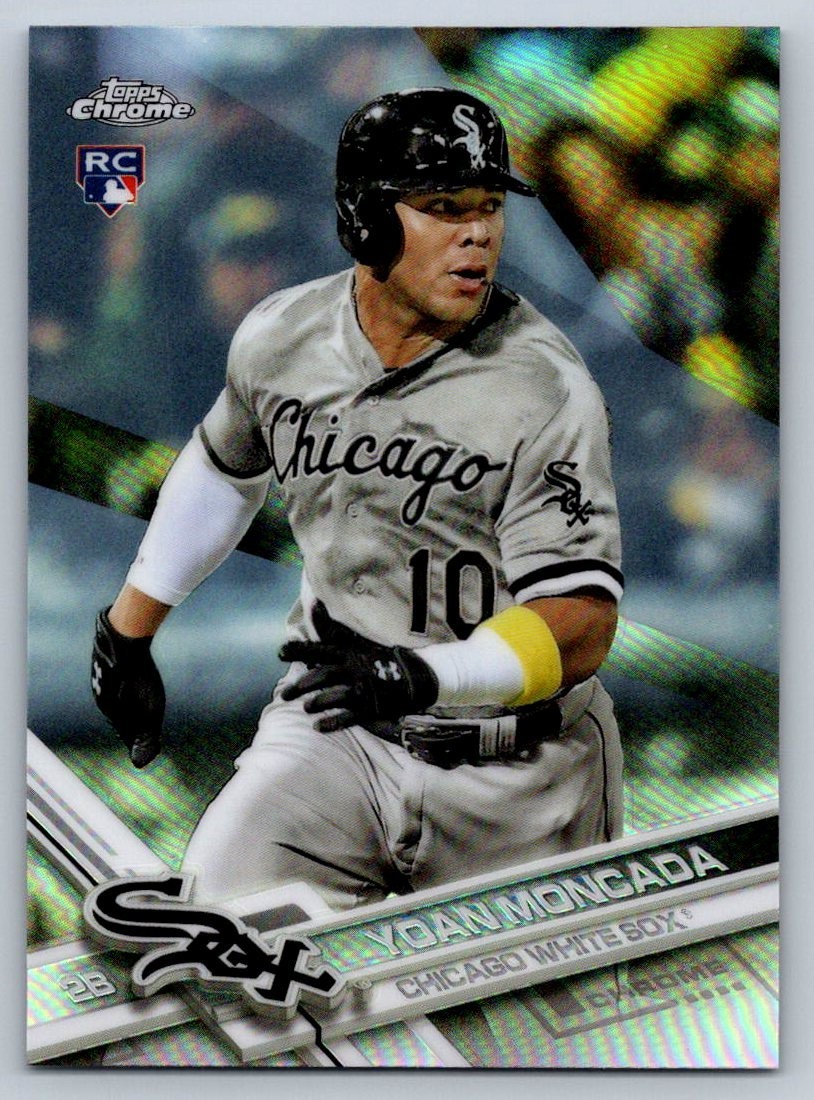 2017 Topps Chrome Refractor Yoan Moncada #75 Rookie RC Chicago White Sox