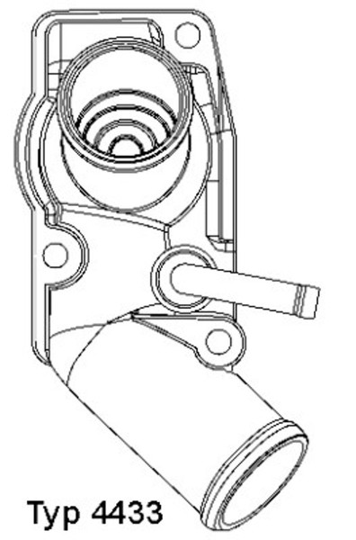 Borgwarner (Wahler) Thermostat KüHlmittel 4433.92D FüR Astra Zafira Cc T98 Opel-image